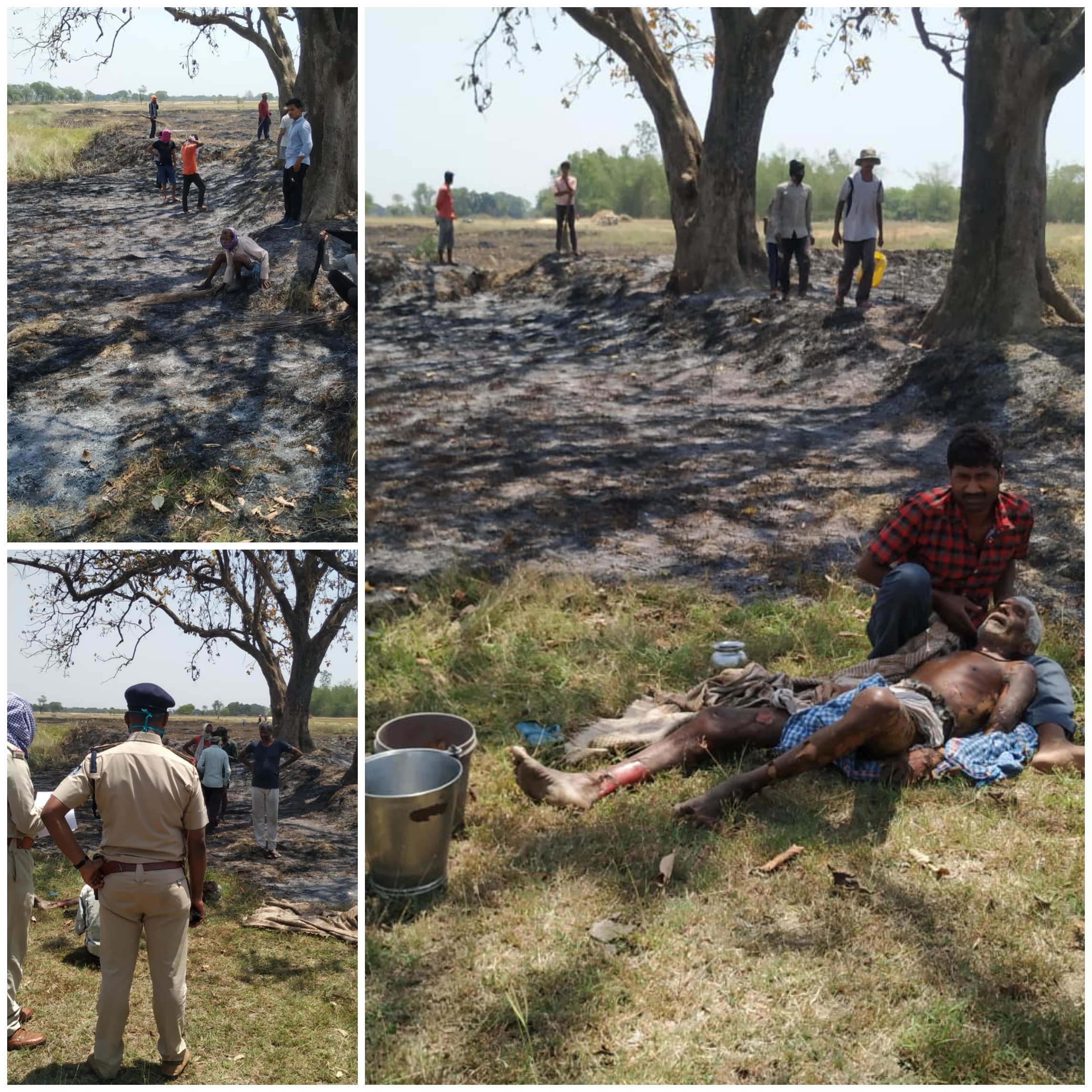 नईगढ़ी विकासखंड अंतर्गत आने वाले ग्राम पंचायत छत्रगढ़ कला निवासी मोहनलाल पटेल उम्र 70 वर्ष आग के चपेट में आने से मौत