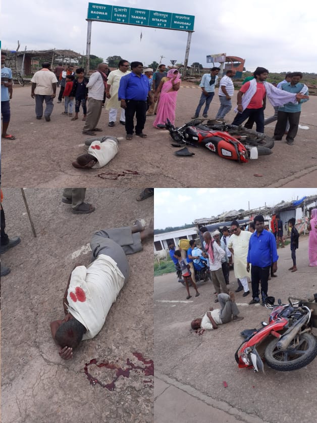 रीवा जिले के गुढ़ थाना अंतर्गत ग्राम बदवार नेशनल हाईवे 39 बदवार चुरहट मार्ग दुआरी गेट के पास